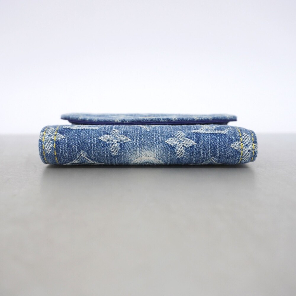 Louis Vuitton Tri-fold Wallet Monogram Denim Portefeuille Victorine M13212 Bl... - Picture 2 of 7